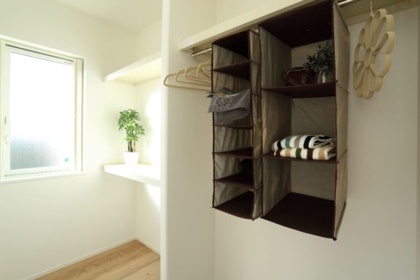 秋田市,新築,洋室,2階,ウォークインクロゼット,WIC,収納,仁井田